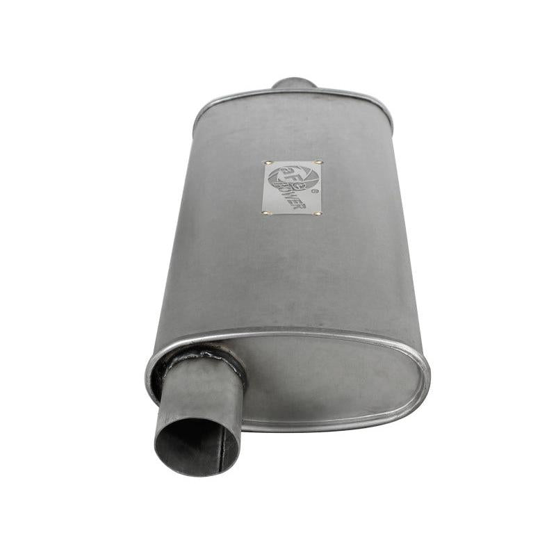 aFe Scorpion Replacement Alum Steel Muffler Double Layer 2-1/2in In/Out Center/Offset 18inL x9inW-SR1 Performance