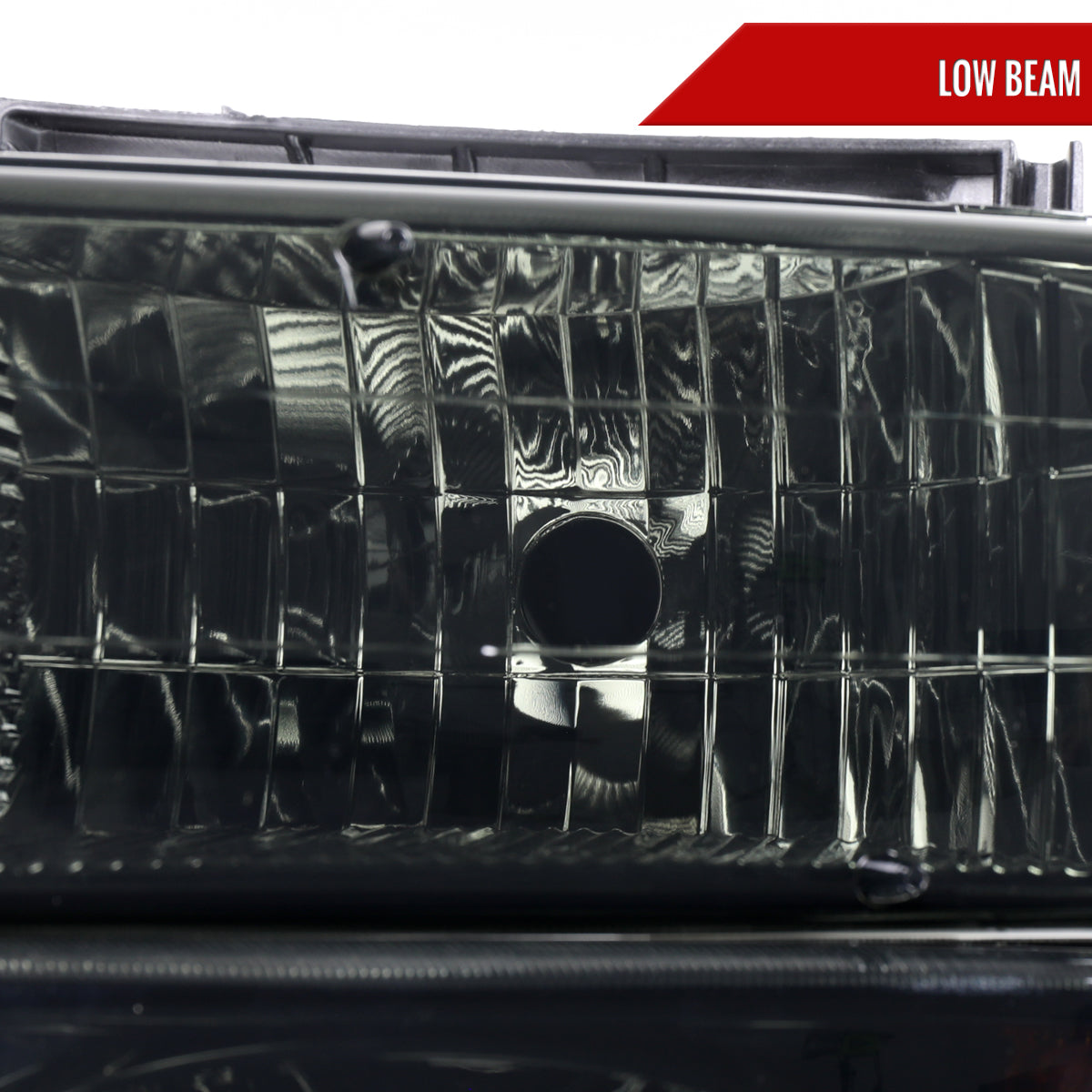 1999-2002 Chevrolet Silverado/ 2000-2006 Tahoe/Suburban Factory Style Headlights w/ Bumper Light Assembly (Chrome Housing / Smoked Lens)