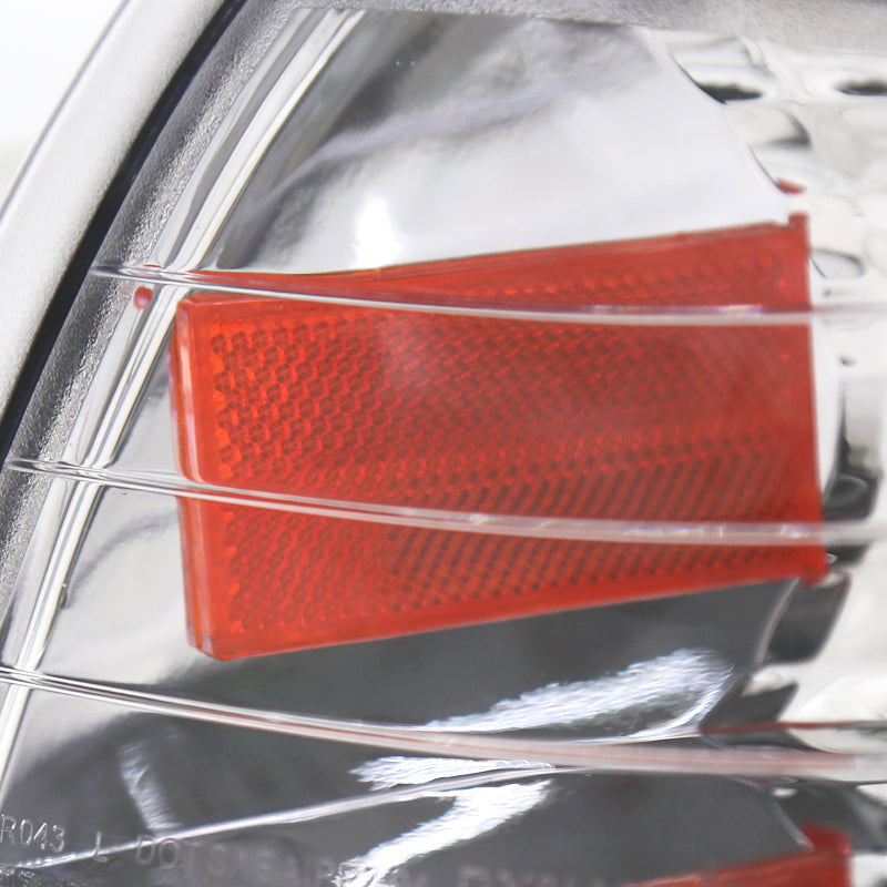 1994-1998 Ford Mustang Corner Parking Turn Signal Lights (Chrome Housing/Clear Lens)
