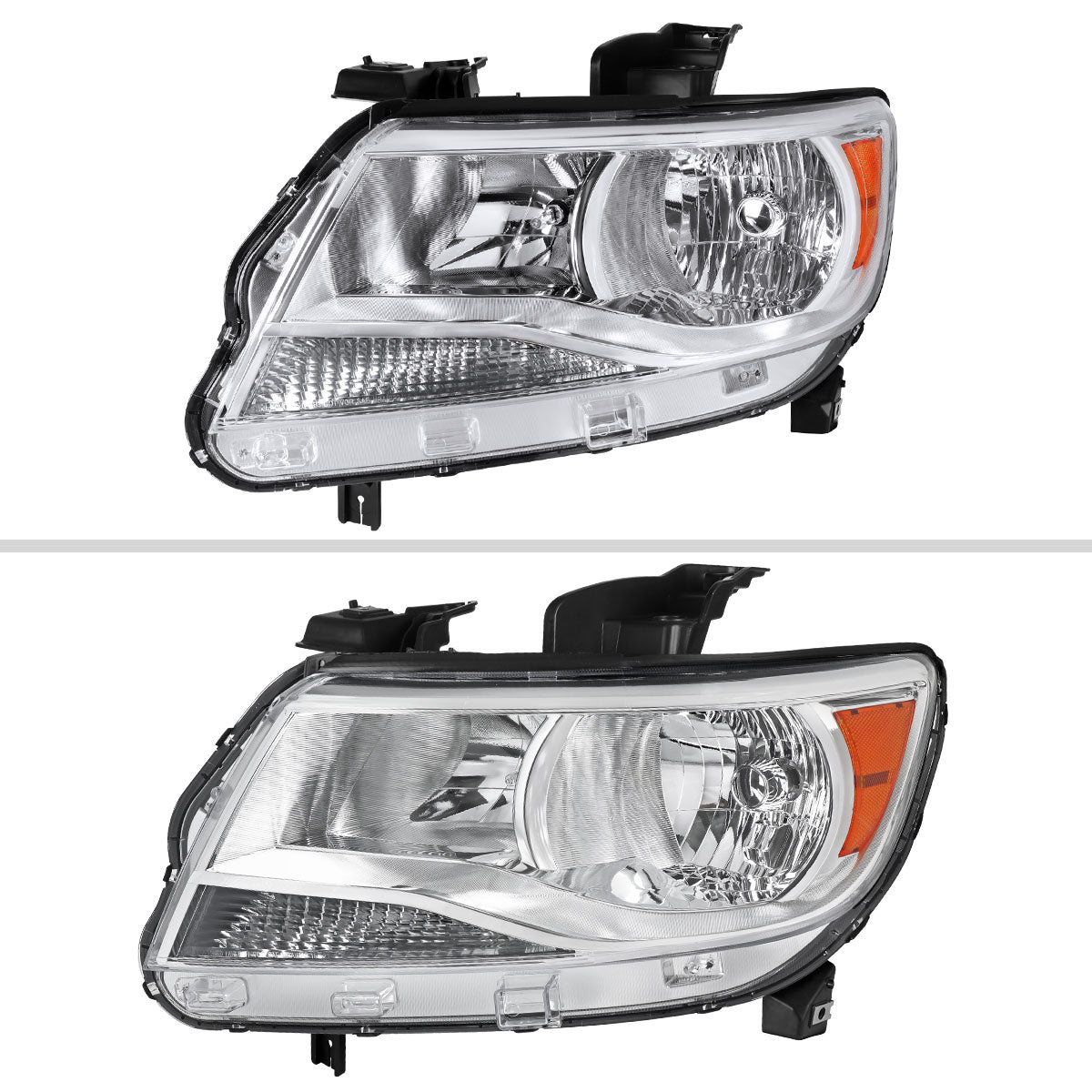 2015-2022 Chevrolet Colorado Factory Headlights (Chrome Housing / Clear Lens)
