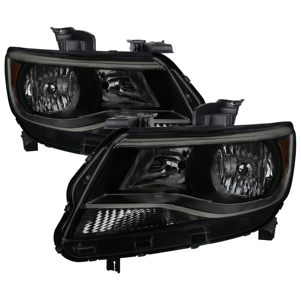 2015-2022 Chevrolet Colorado Factory Style Headlights (Black Housing / Smoked Lens)