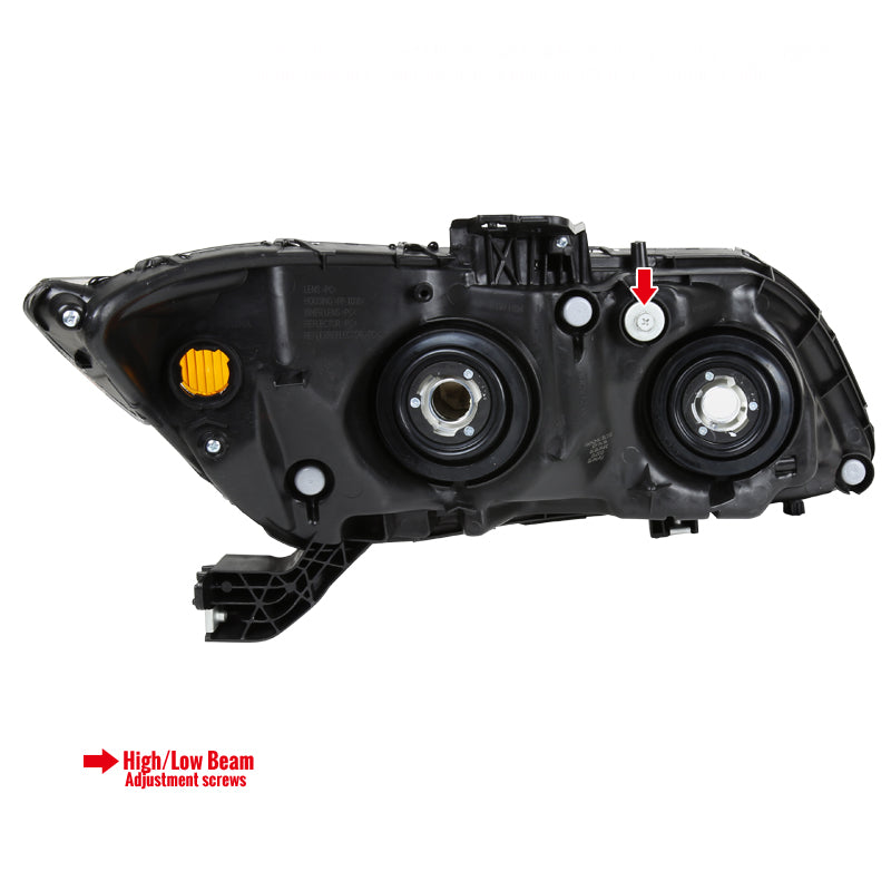 2012-2013 Honda Civic Coupe/ 2012-2015 Civic Sedan Crystal Headlights (Chrome Housing/Clear Lens)