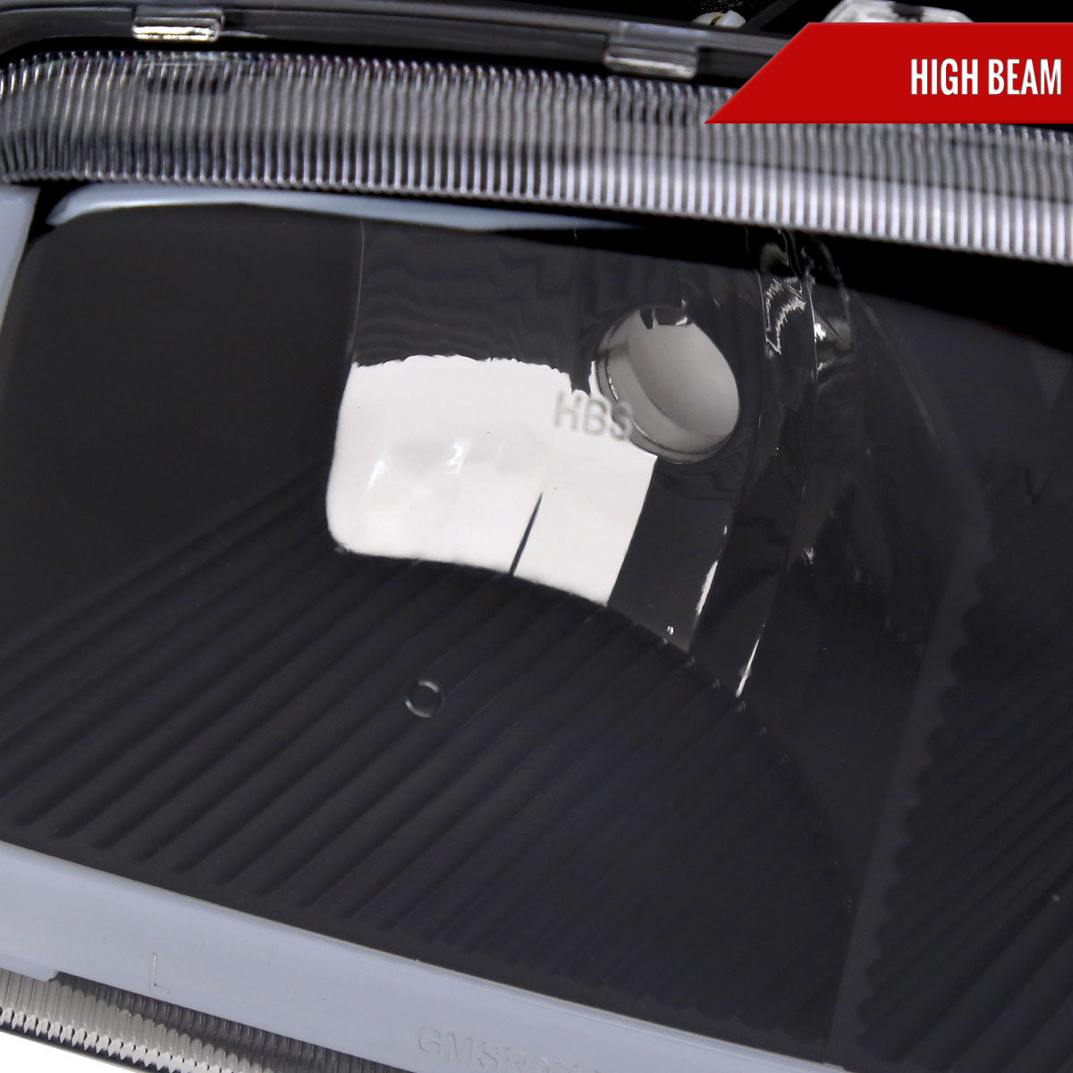 2001-2006 GMC Yukon Denali / XL LED Bar Factor Headlights (Matte Black Housing/Clear Lens)