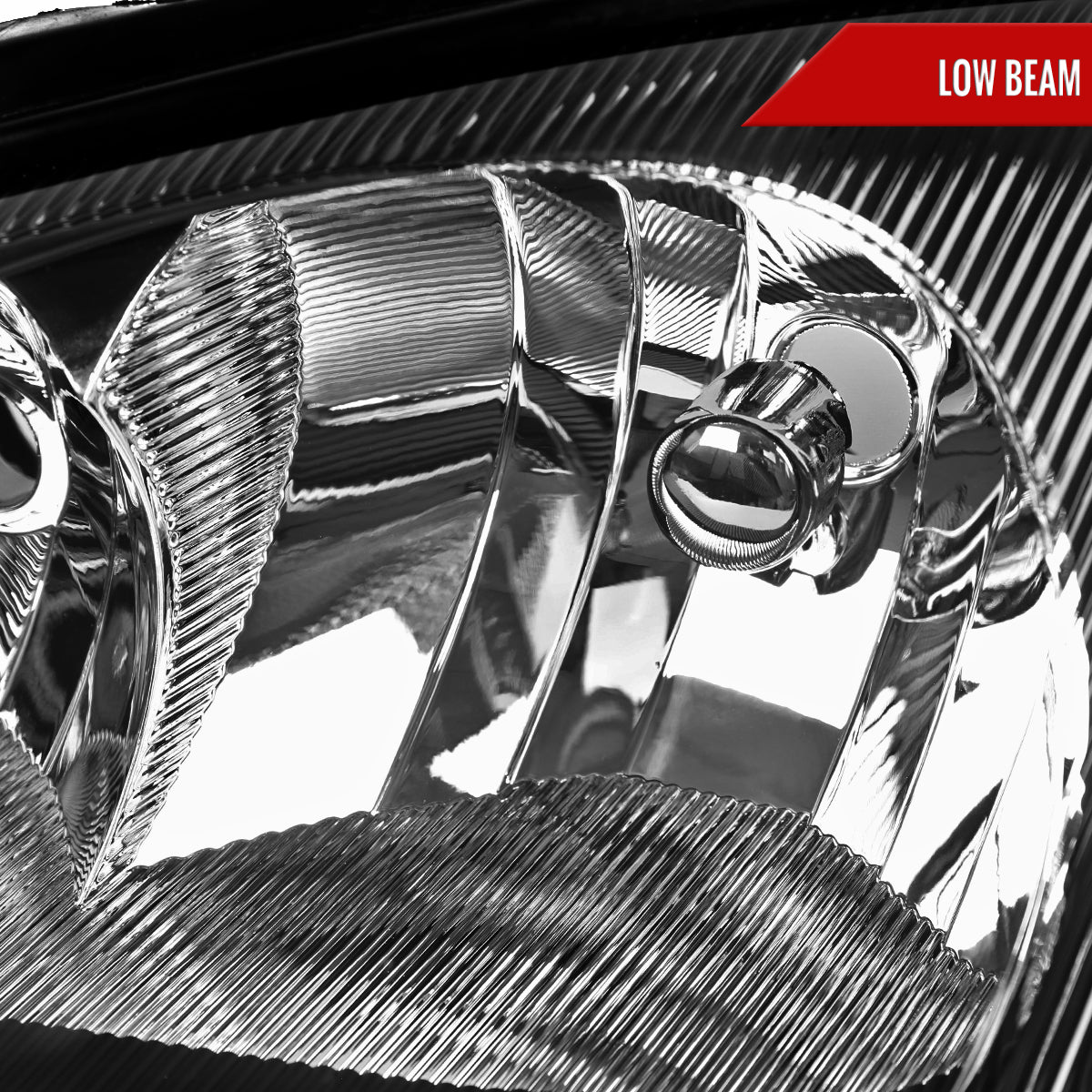 2001-2005 Chrysler PT Cruiser Factory Style Headlights (Black Housing / Clear Lens)