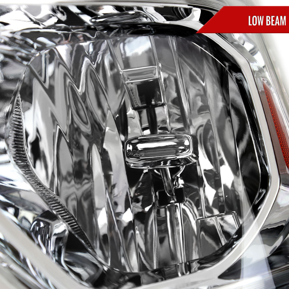 2019-2024 Dodge Ram 1500 Factory Style Crystal Headlight - Driver Side Only (Chrome Housing / Clear Lens)