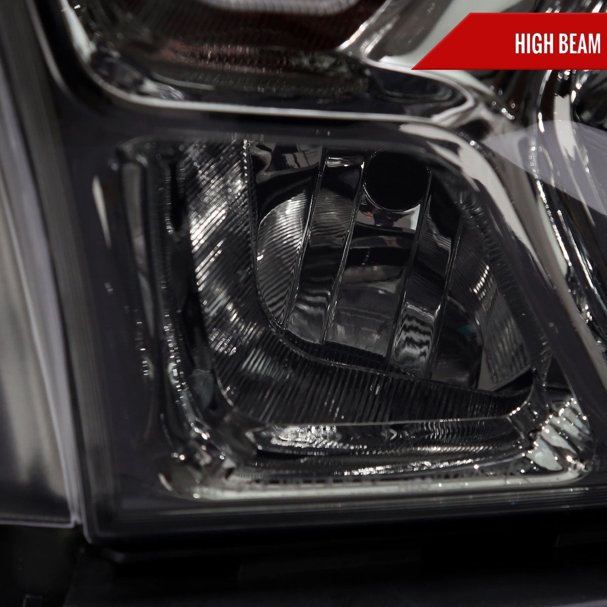 2019-2024 Dodge RAM 1500 Factory Style Headlights with Amber Reflectors (Chrome Housing/Smoked Lens)