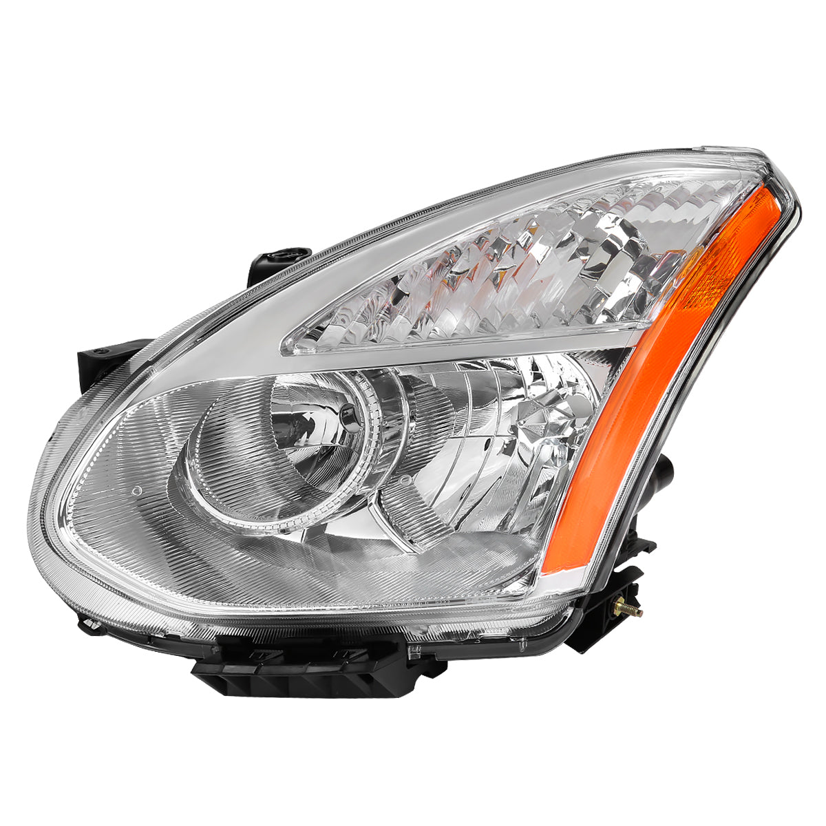 2008-2013 Nissan Rogue/ 2014-2015 Rogue Select Clear Lens Headlight w/ Amber Reflector - Driver Side Only