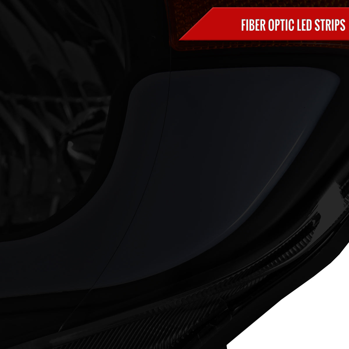 2005-2011 Toyota Tacoma LED Bar Factory Style Headlights (Matte Black Housing/Smoked Lens)
