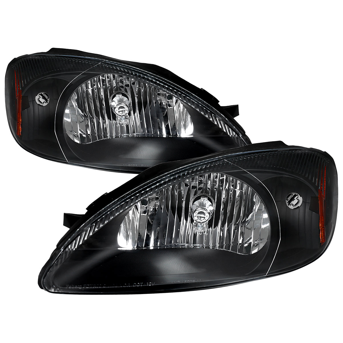 2000-2007 Ford Taurus Factory Style Headlights (Black Housing / Clear Lens)