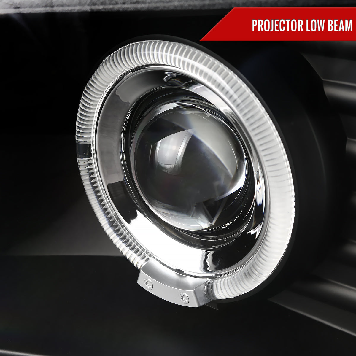 2004-2012 Chevrolet Colorado/ GMC Canyon Dual Halo Projector Headlights (Matte Black Housing/Clear Lens)