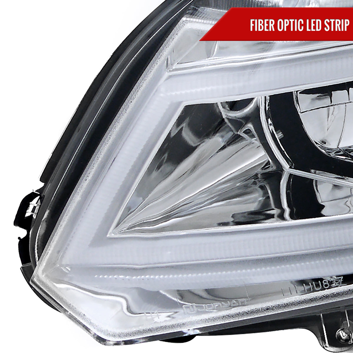 2012-2013 Honda Civic Coupe/ 2012-2015 Civic Sedan LED Bar Projector Headlights (Chrome Housing/Clear Lens)