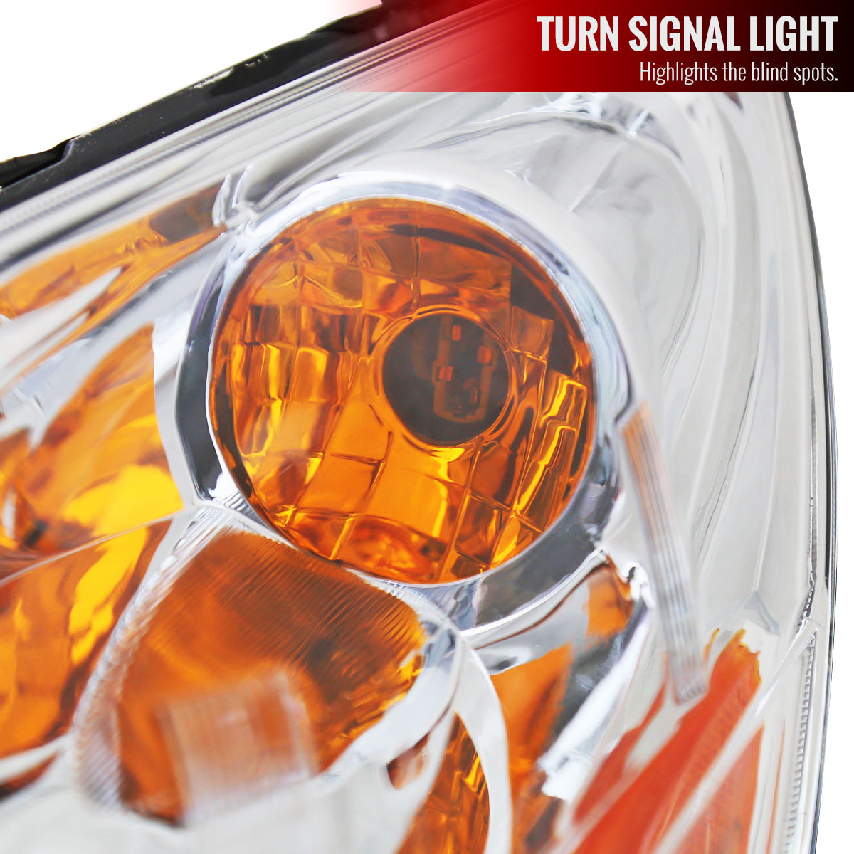 2010-2014 Subaru Legacy/Outback Projector Headlights (Chrome Housing/Clear Lens)