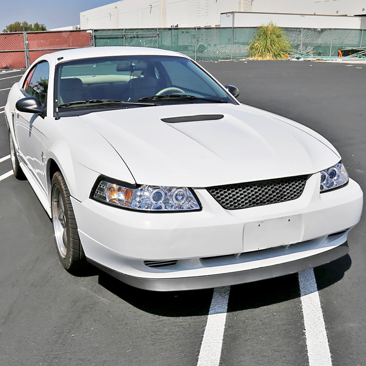 1999-2004 Ford Mustang Dual Halo Projector Headlights (Chrome Housing/Clear Lens)