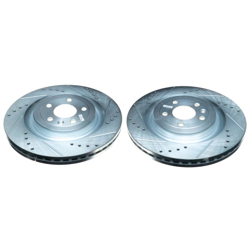 Power Stop 13-19 Ford Explorer Front Evolution Drilled & Slotted Rotors - Pair-SR1 Performance