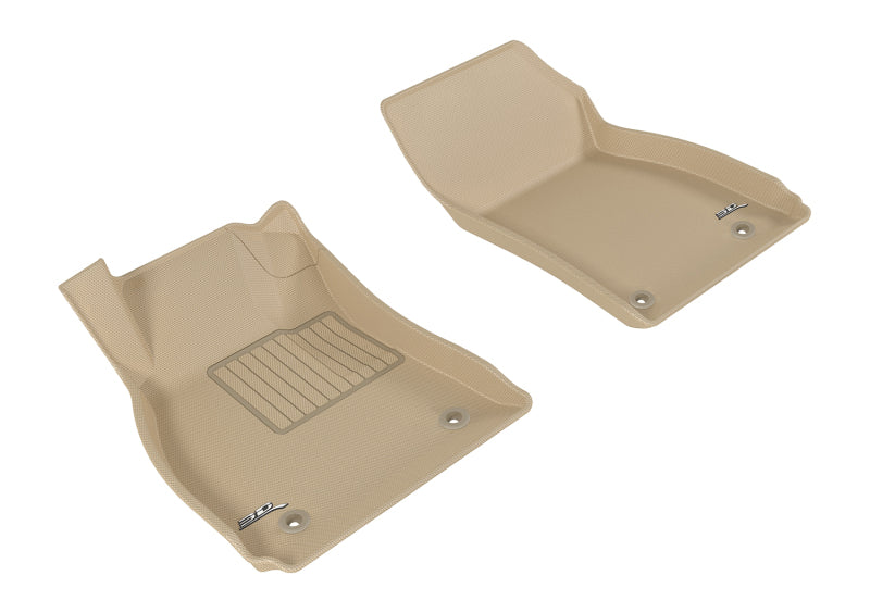3D MAXpider 2011-2017 Buick Regal Kagu 1st Row Floormat - Tan-SR1 Performance