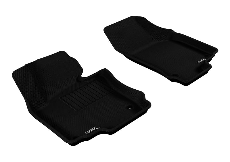 3D MAXpider 2005-2010 Volkswagen Jetta/Golf Kagu 1st Row Floormat - Black-SR1 Performance