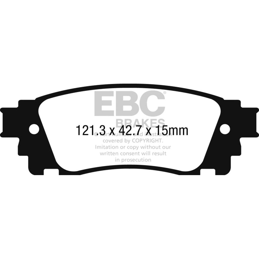 EBC Yellowstuff Rear Brake Pads for Lexus NX and Toyota C-HR – High-Performance Street and Track Use