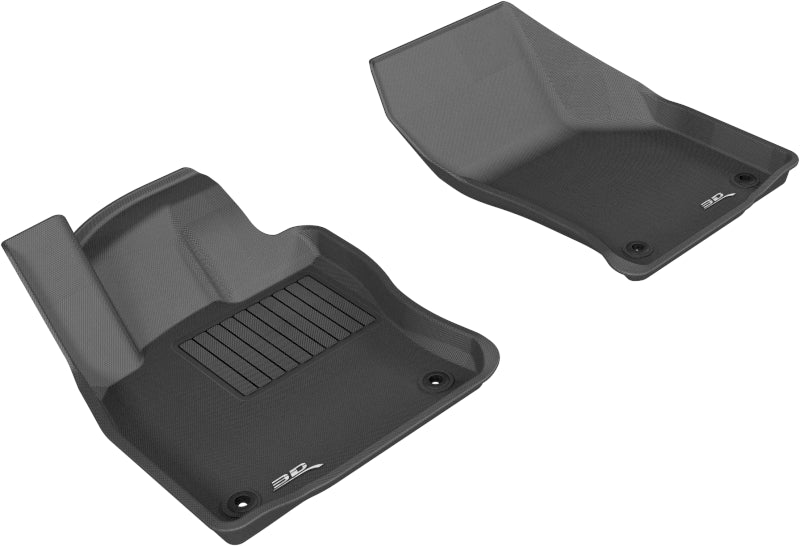 3D MAXpider 2015-2018 Volkswagen Golf Kagu 1st Row Floormat - Black-SR1 Performance