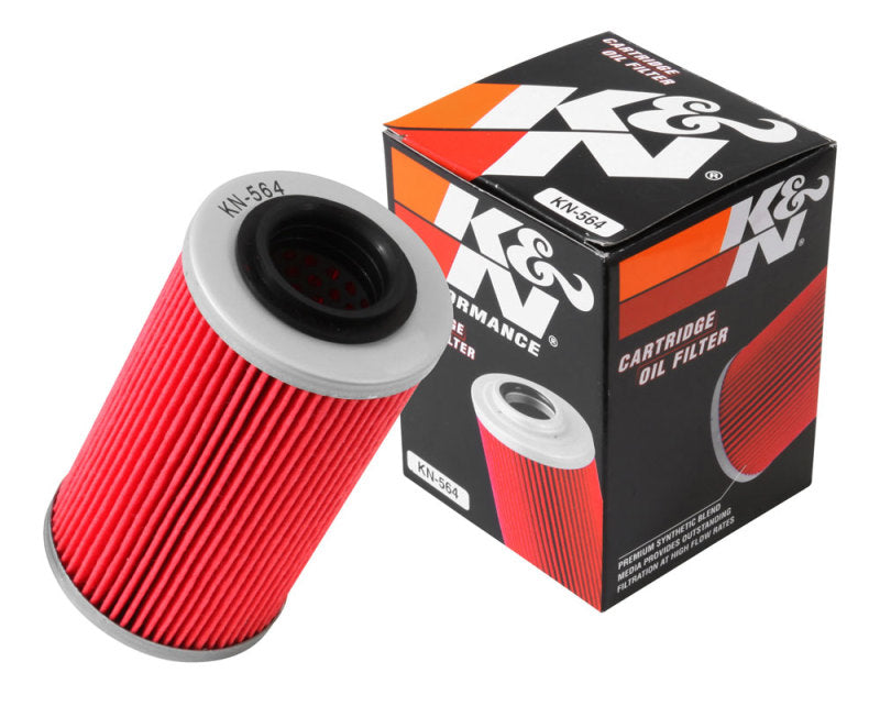 K&N Can/AM Spyder RT 998/ Buell 1125R -2.2219in OD x 0.969in ID x 3.813in H Oil Filter-SR1 Performance