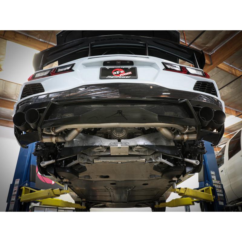 AFe MACH Force-Xp 304 Stainless Steel Cat-Back Exhaust Black 2020 Chevrolet Corvette C8-SR1 Performance