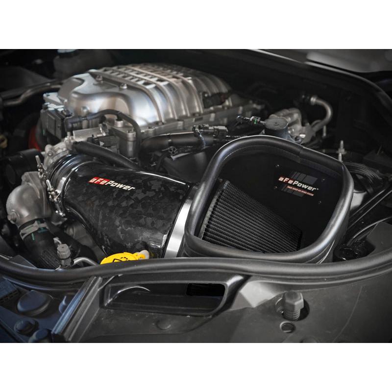 aFe 2021 Dodge Durango SRT Hellcat Track Series Carbon Fiber Cold Air Intake System w/ Pro 5R Filter-SR1 Performance