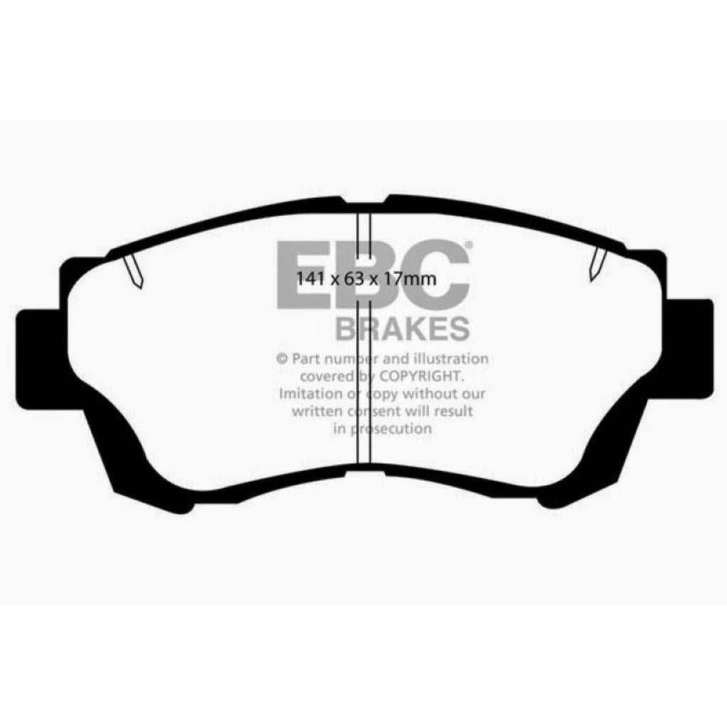 EBC Yellowstuff Front Brake Pads for Toyota Camry and Lexus LS400 – Part No. DP4874R