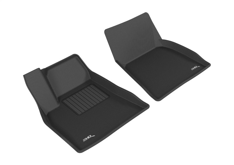 3D MAXpider 2012-2014 Tesla Model S Kagu 1st Row Floormat - Black-SR1 Performance