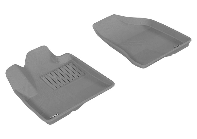 3D MAXpider 2007-2009 Hyundai Santa Fe Kagu 1st Row Floormat - Gray-SR1 Performance