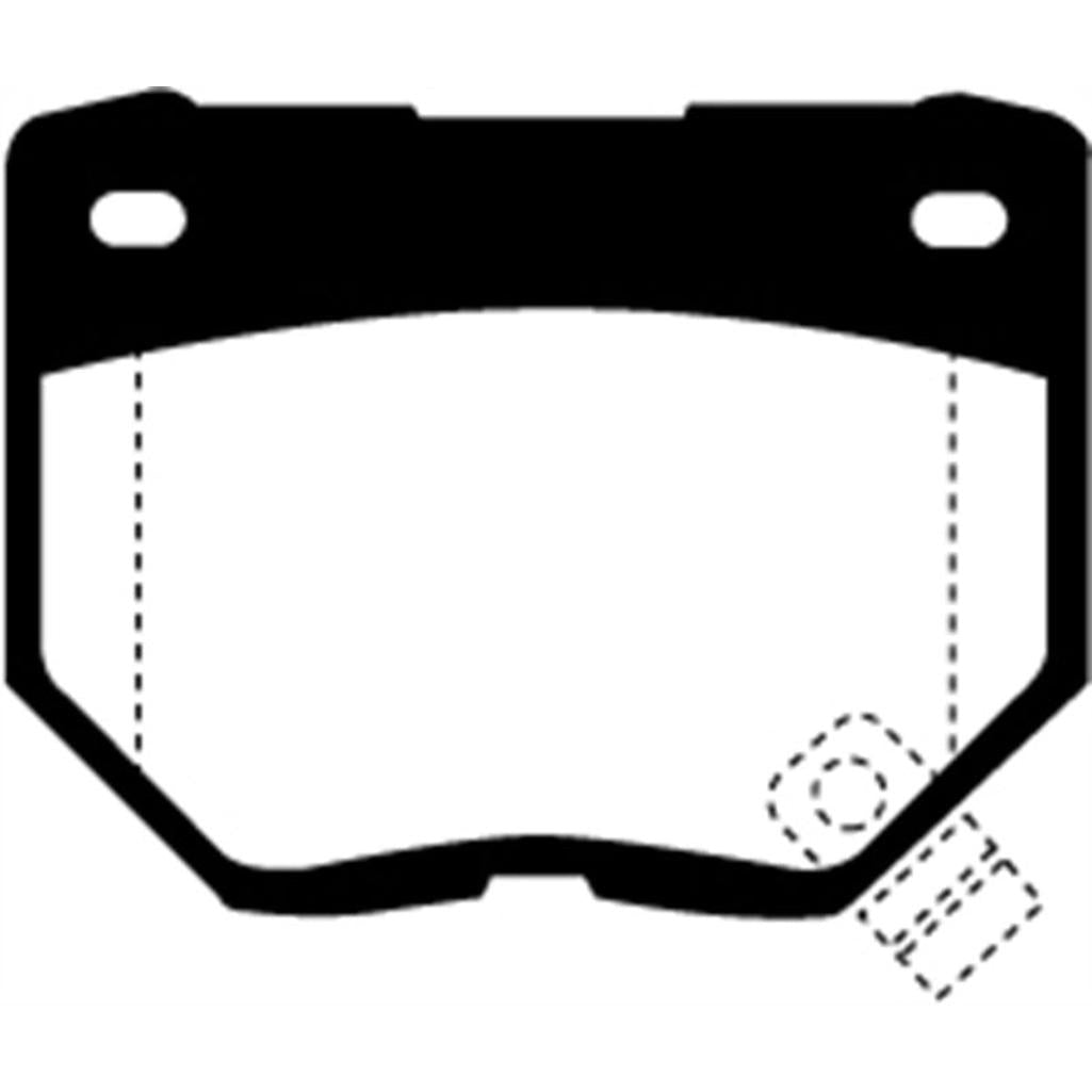 EBC Greenstuff 2000 Series Rear Brake Pads for 1989-1996 Nissan 300ZX and R34 Skyline 2.5 GT