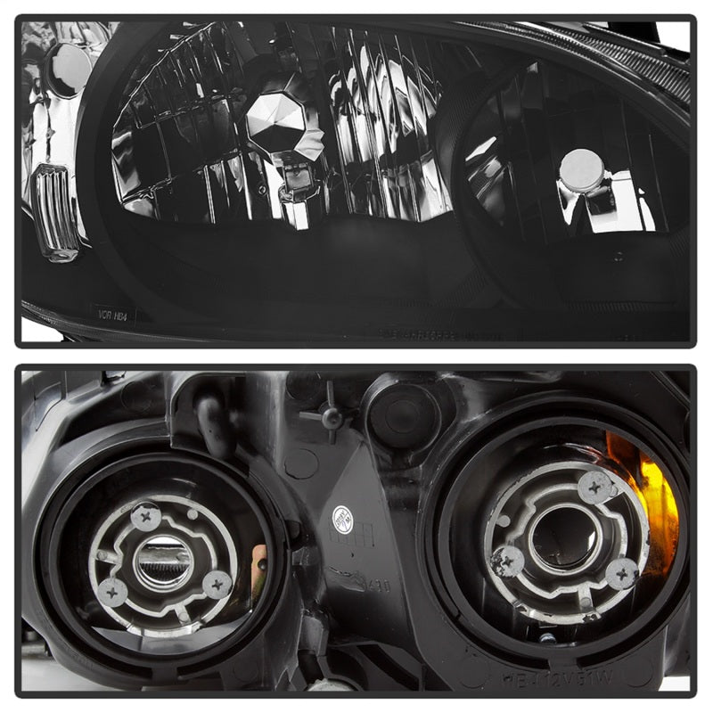 xTune 04-05 Honda Civic (Excl Hatchback/Si) OEM Style Headlights - Black (HD-JH-HC04-4D-AM-BK)-SR1 Performance