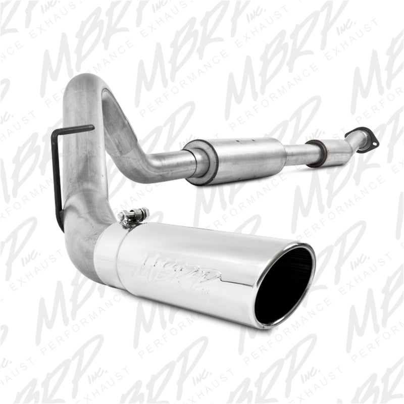 MBRP 11-13 Ford F150 SVT Raptor 6.2L EC-SB/CC-SB 3.5in Cat Back Single Exit Alum Exhaust System-SR1 Performance