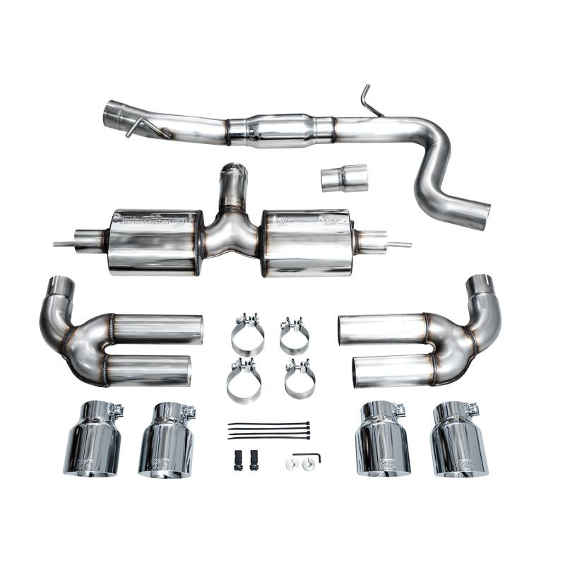 AWE 22-24 Audi 8Y S3 Touring Edition Exhaust - Chrome Silver Tips