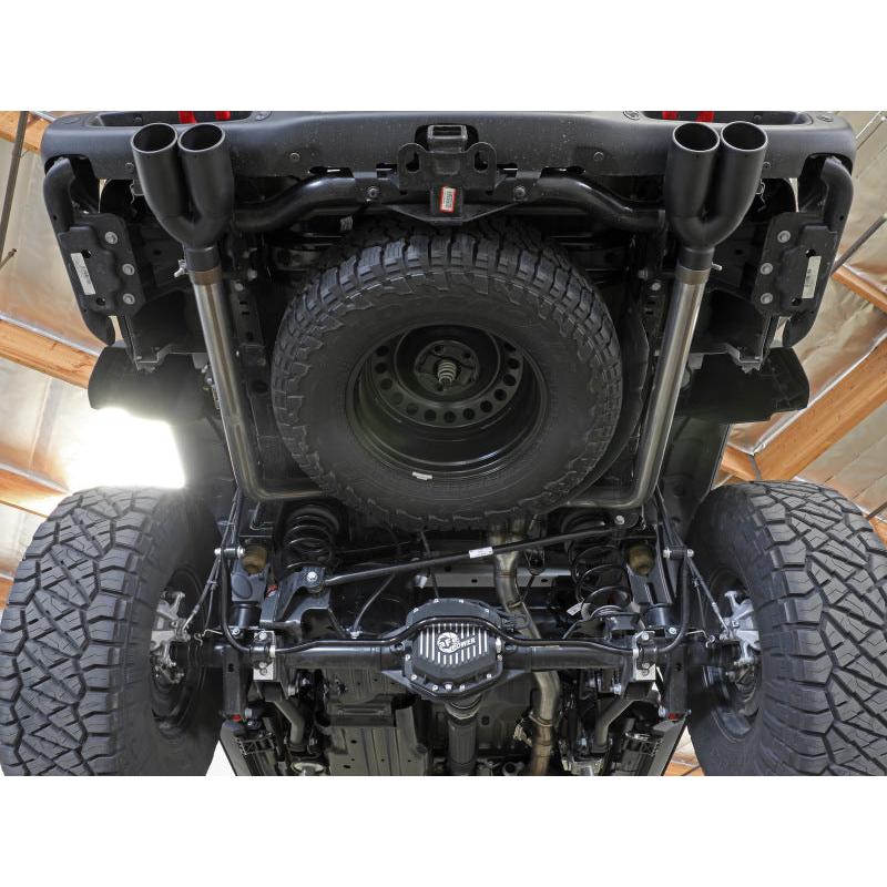 aFe Vulcan Series 3in 304SS Cat-Back 21 Jeep Gladiator V6-3.0L (td) - Dual Polished Tip-SR1 Performance