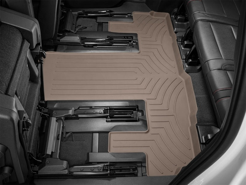 WeatherTech FloorLiner HP for 2021 Chevrolet Suburban and More - Tan, Part Number 4516325IM