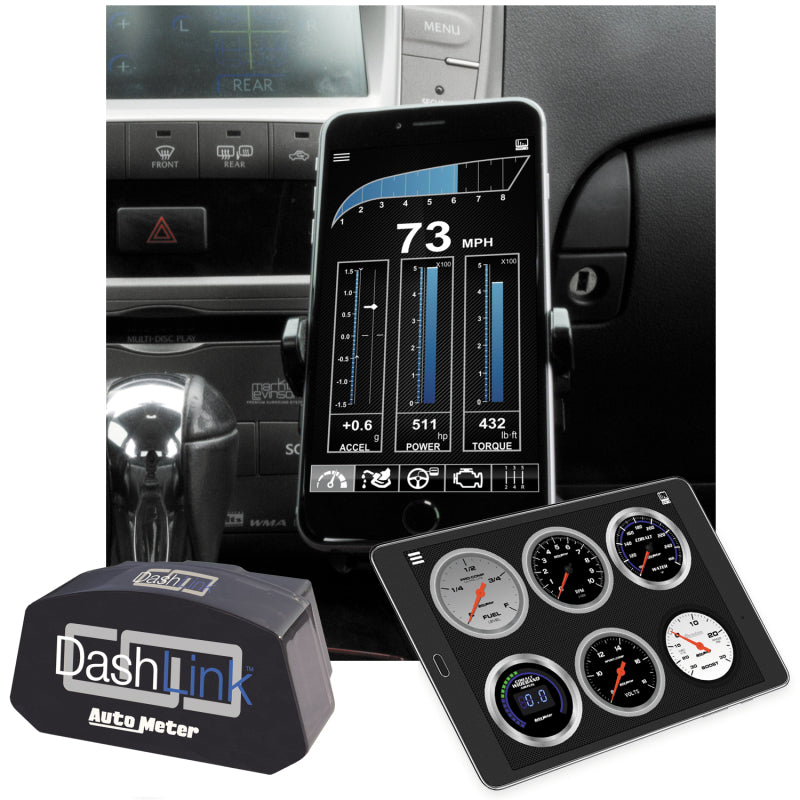 Autometer OBD-II Wireless Data Module Bluetooth DashLink for Apple IOS & Andriod Devices-SR1 Performance