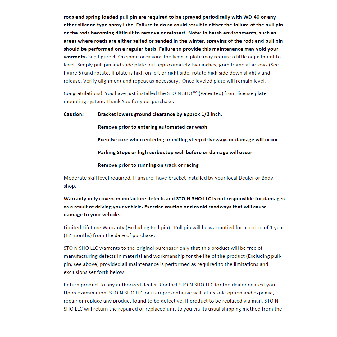 2020 Lexus GS350 License Plate Frame Bracket-SR1 Performance