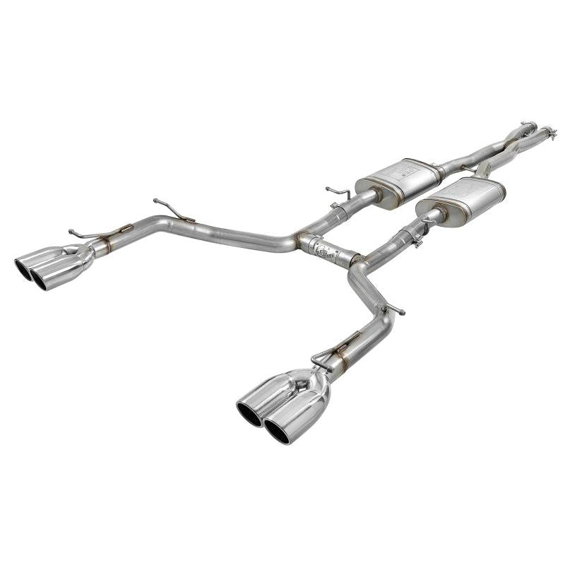 aFe MACH Force-Xp 2-1/2in 304 SS Cat-Back Exhaust 15-19 Dodge Challenger V6-3.6L - Polished Tip