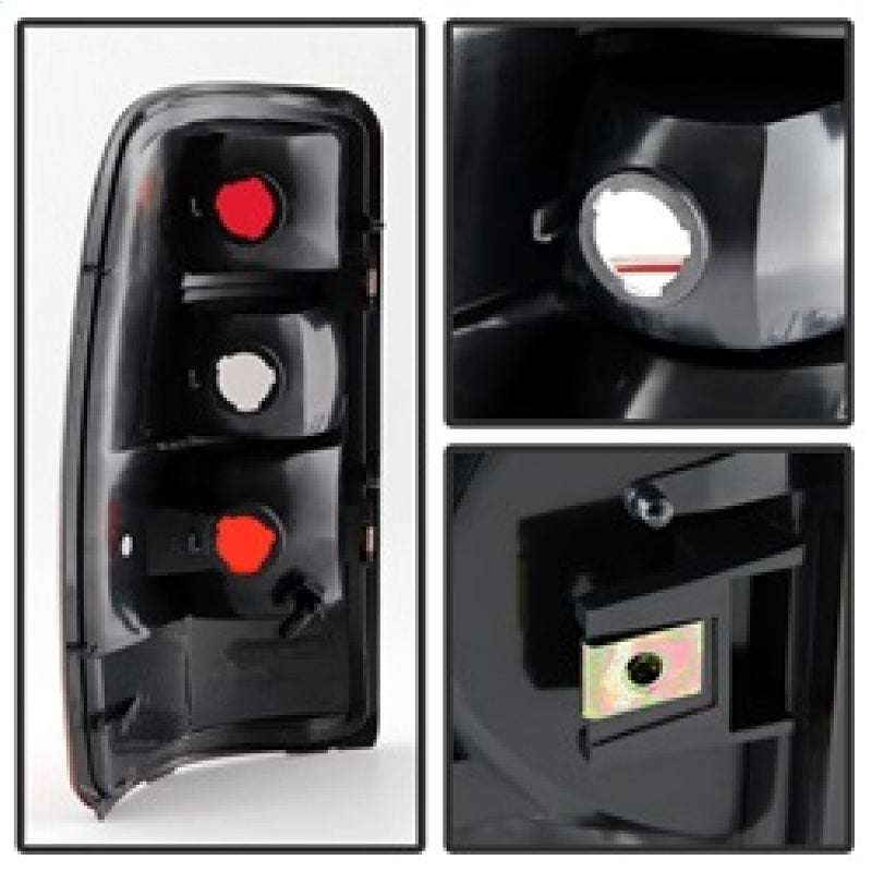 Xtune GMC Yukon 00-06 OEM Style Tail Lights w/ Black Rim Red Smoked ALT-JH-CSUB00-OE-RSM-SR1 Performance