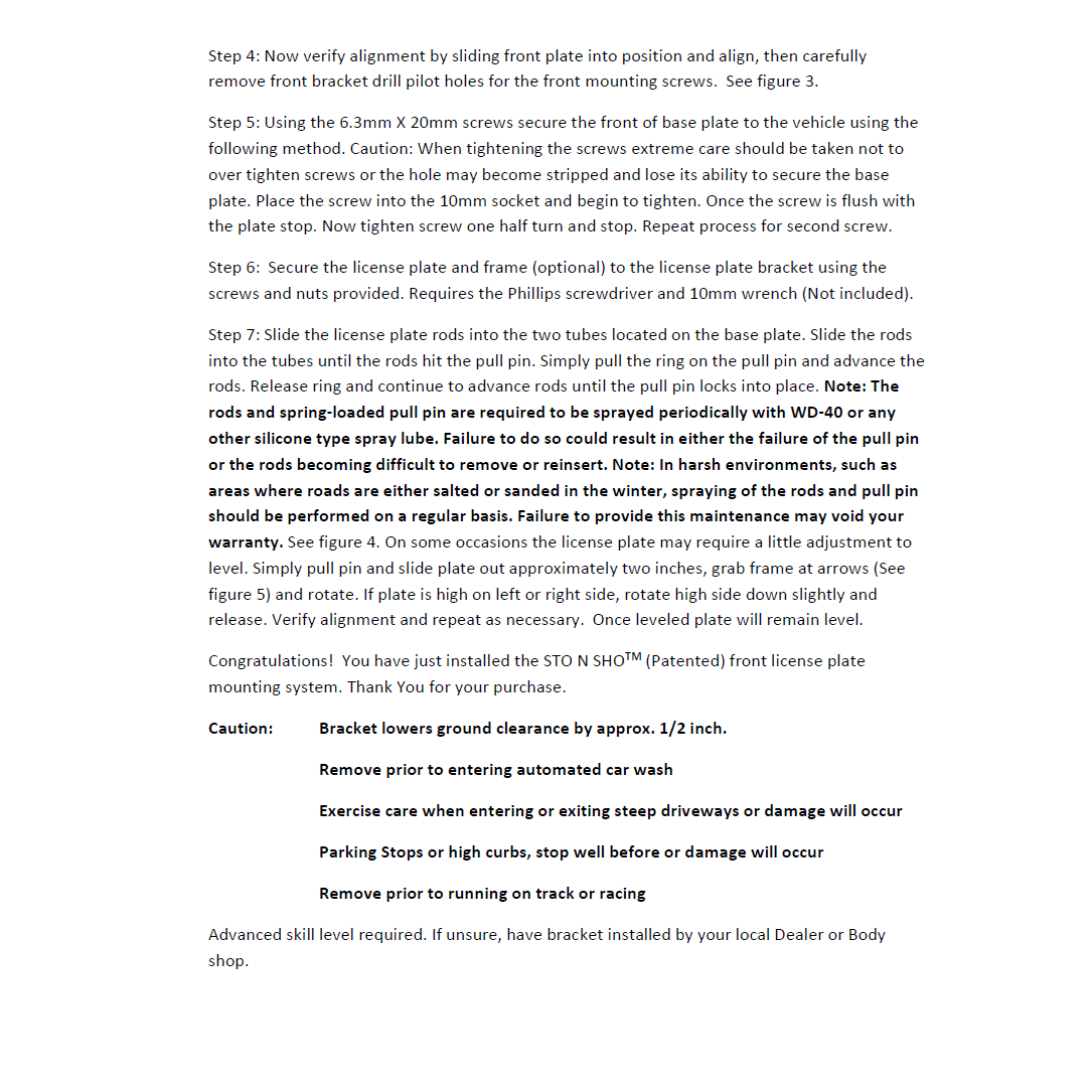 05-13 Chevrolet Corvette Base License Plate Frame Bracket-SR1 Performance