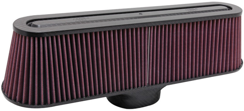K&N Air Filter with Carbon Fiber Top and Base-SR1 Performance