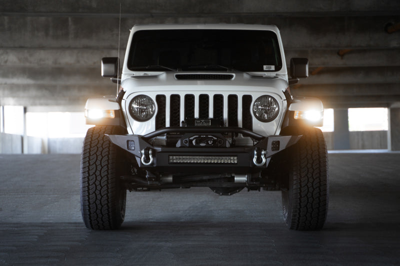 DV8 Offroad FS-7 Mid-Width Winch Front Bumper for Jeep Wrangler JL & Gladiator JT