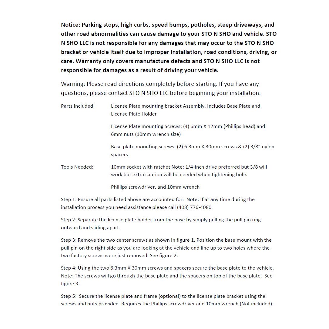 2024 Toyota Crown License Plate Frame Bracket-SR1 Performance