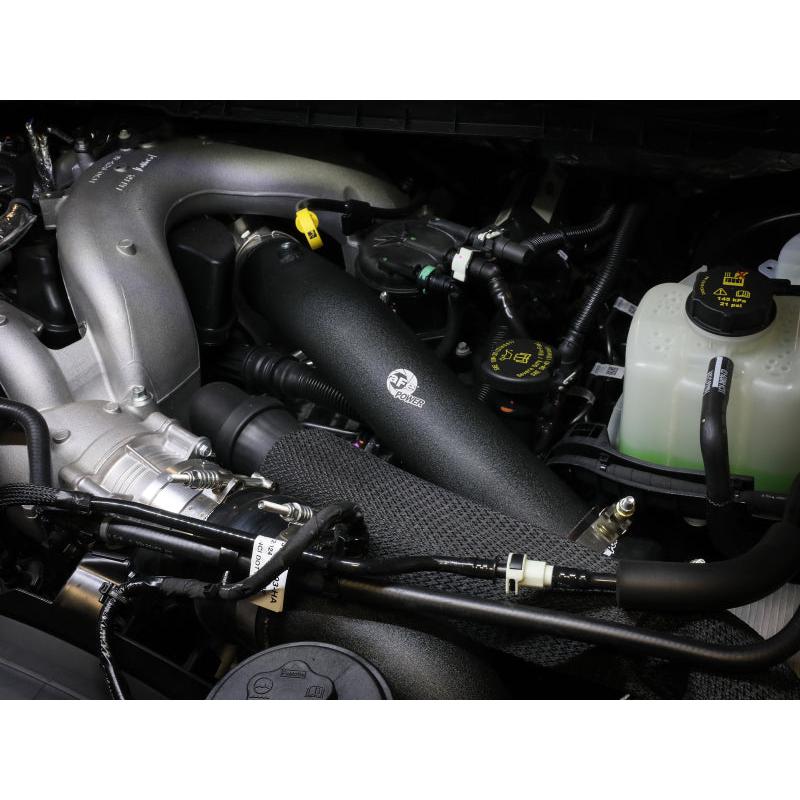 aFe 23-24 Ford Diesel Trucks V8-6.7L (td) BladeRunner 3in. Aluminum Hot Charge Pipe - Black-SR1 Performance