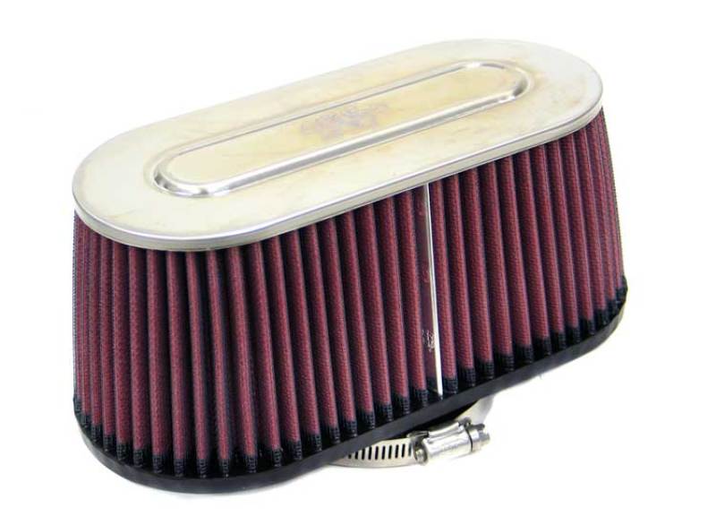 K&N Marine Engine Flame Arrestor - Oval Tapered 3.75in Flange ID / .75in Flange Length / 4in Height-SR1 Performance