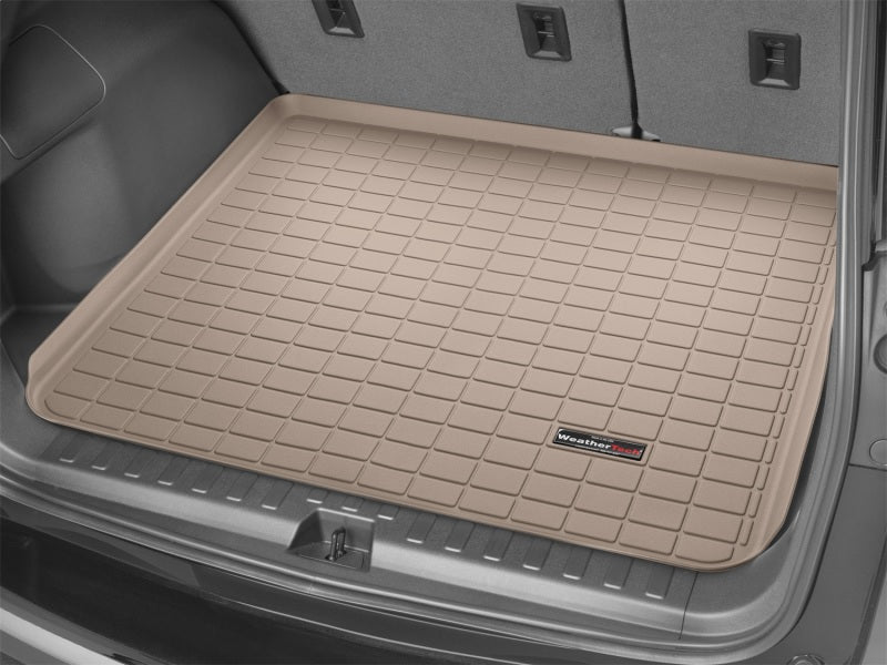 WeatherTech 2019+ Subaru Ascent Cargo Liner in Tan - Complete Trunk Protection with Raised Lip and Textured Finish