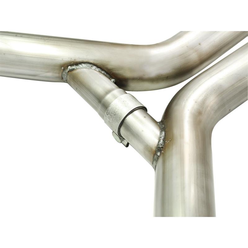 aFe MACHForce XP Exhaust 3in Stainless Stee CB/10-13 Chevy Camaro V8-6.2L (td) (pol tip)-SR1 Performance