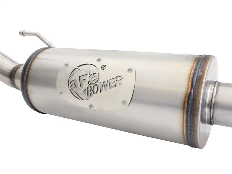 aFe MACHForce XP 2-1/2in SS-409 Cat-Back Exhausts w/ 18in Muffler 07-17 Jeep Wrangler V6-3.6L-SR1 Performance