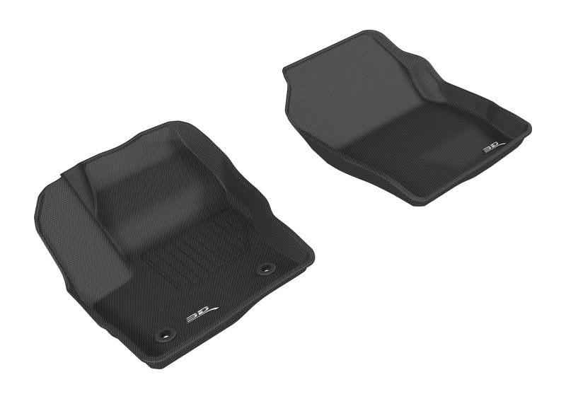 3D MAXpider 2015-2019 Ford Escape Kagu 1st Row Floormat - Black-SR1 Performance