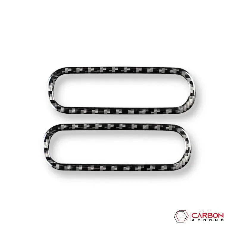 [2pcs] Real Carbon Fiber Door AC Vent trim Overlay For Ford Mustang 2010-2014 - carbonaddons Carbon Fiber Parts, Accessories, Upgrades, Mods