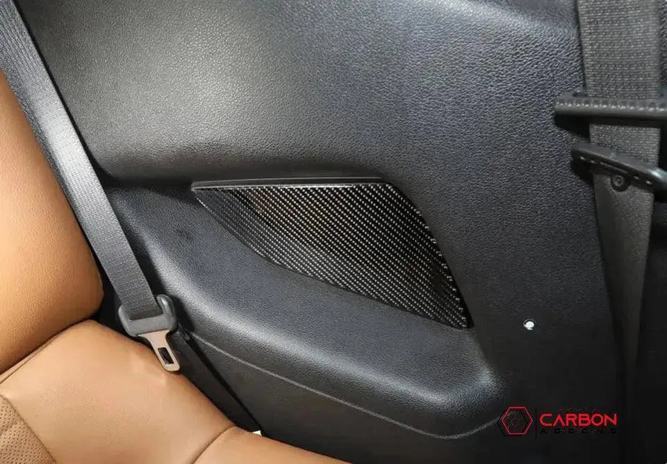 [2pcs] Real Carbon Fiber Rear Seat Arm Rest Trim Overlay For Ford Mustang 2010-2014 - carbonaddons Carbon Fiber Parts, Accessories, Upgrades, Mods